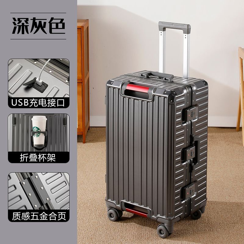 Grote reiskoffer met aluminium - Aluminum Frame Carry On Luggage recensie en prijs