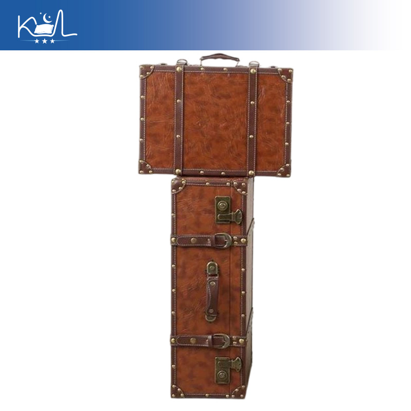 Vintage bruine decoratieve kof - Retro Vintage Trunk Suitcase recensie en prijs