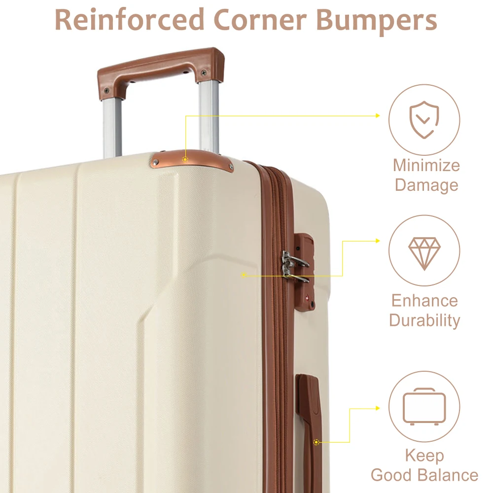 Hardshell ABS Reisset 2-delig, - Expandable Hard Shell Luggage Set recensie en prijs
