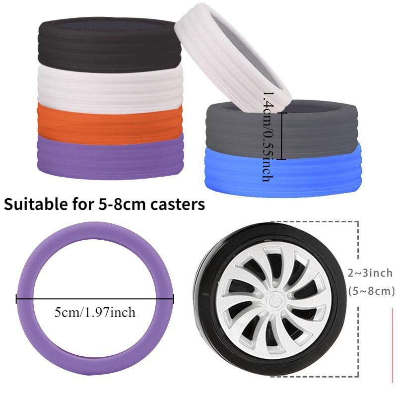 8 stuks stille bagagewiel rubb - Silent Replacement Luggage Wheels recensie en prijs