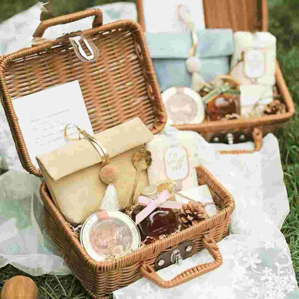 Mand Rotan Rieten Koffer Pickn - Retro Vintage Trunk Suitcase recensie en prijs