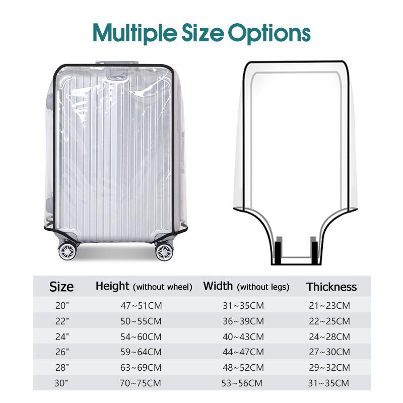 Hot Sale Reishoes voor koffers - Luggage Protective Cover Transparent recensie en prijs