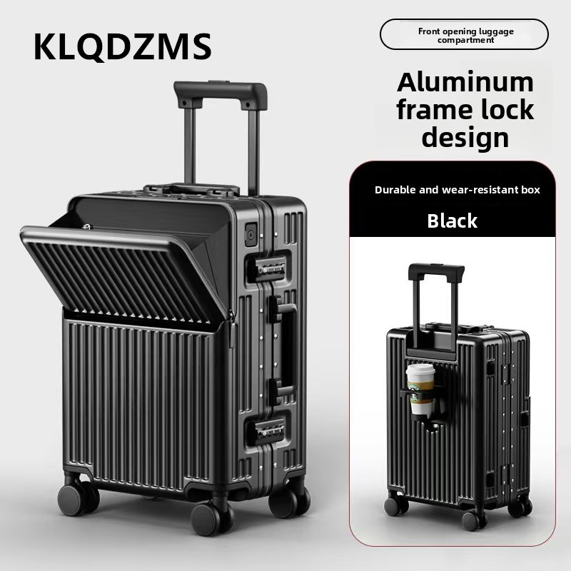 KLQDZMS Multifunctionele koffe - Front Opening Laptop Luggage 24 Inch recensie en prijs