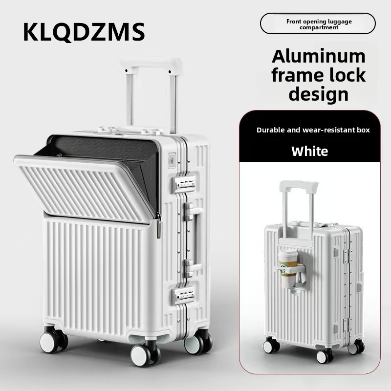 KLQDZMS Multifunctionele koffe - Front Opening Laptop Luggage 24 Inch recensie en prijs