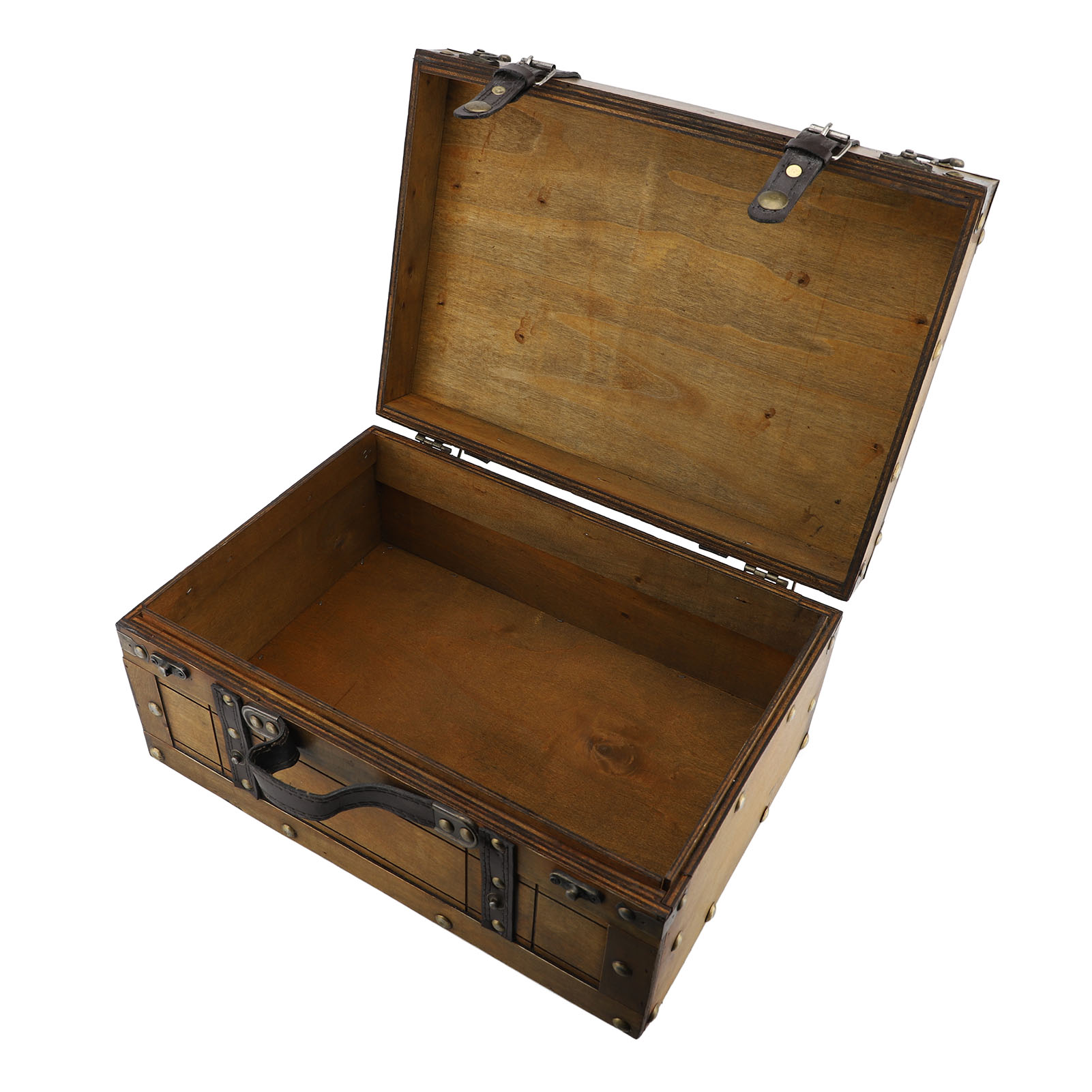 Retro Koffer Synthetisch Hout  - Retro Vintage Trunk Suitcase recensie en prijs