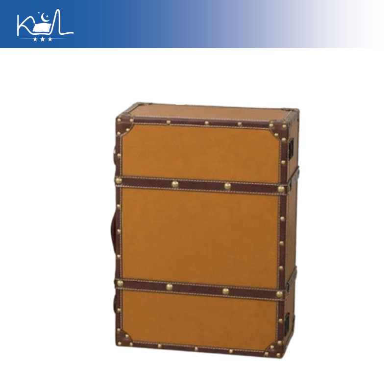 Vintage oranje decoratieve kof - Retro Vintage Trunk Suitcase recensie en prijs