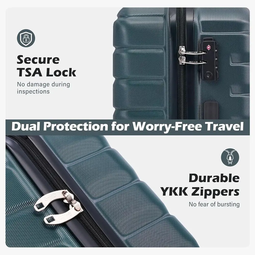 3-delige harde kofferstel met  - Expandable Hard Shell Luggage Set recensie en prijs