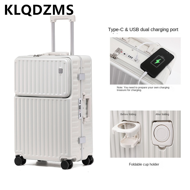 KLQDZMS Handheld Reiskoffer Vo - Front Opening Laptop Luggage 24 Inch recensie en prijs